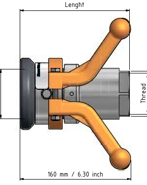 2" Slangunit/koppeling
