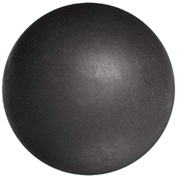 Rubber Bal - ø40mm - Natuur Rubber - 55 Shore A - Zwart