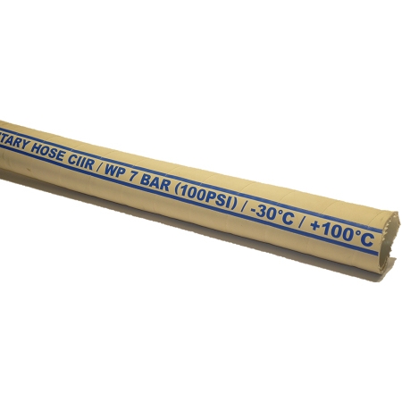 Maritieme sanitairslang Antibacterieel Butyl Rubber - 19x29mm (Per Meter) - ISO 8099 - FDA
