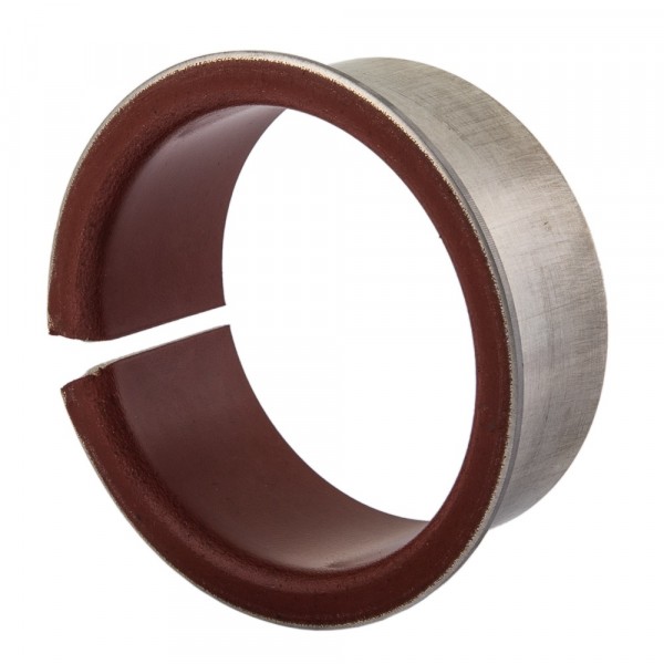 Cilinderbus met flens - Lagerbus - Glijlager - TEF-MET/P - Sinter Brons / PTFE - 30/34/422x16 mm