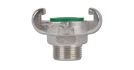 Luchtkoppeling/Klauwkoppeling - 1/2” Filetage mâle - Inox