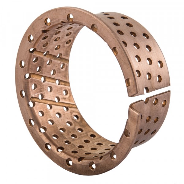 Cilinderbus met flens - BRO-MET L - Brons - 40/44/55-2x30 mm