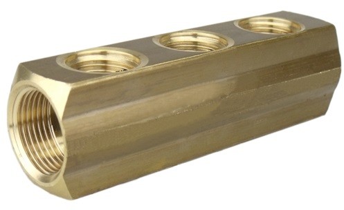 Verdeelblok Ms 1-1/4" (4x1/2") 2-zijdig
