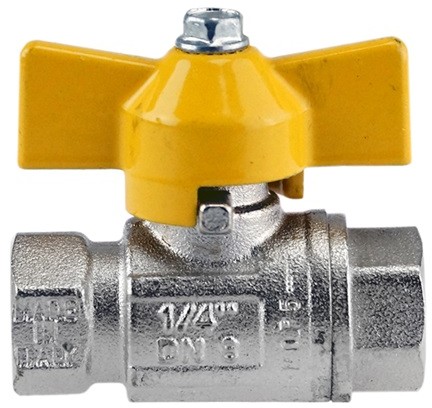 Kogelkraan vlinder 3/8" Bi x Bi GAS
