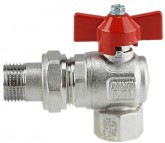 Haakse adapter met Gardena aansluiting - 3/4” binnendraad