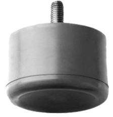 Cylindrique Amortisseur de vibrations Type SF 25 x 18 - 55 Shore M6x18