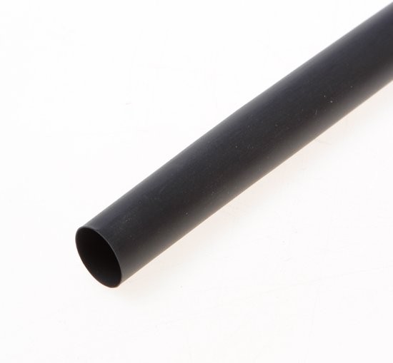 Krimpkous - 6,4mm  - Dunwandig - Krimpratio 2:1 - Zwart - (per strekkende meter)