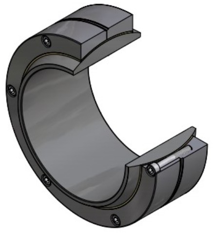 Radiale Gewrichtslager GE300COMP-P - 300 x 430 x 120 x 165mm