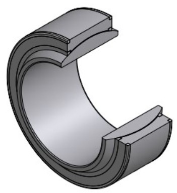 Radiale Gewrichtslager GEC460XT - 460 x 620 x 185 x 218mm