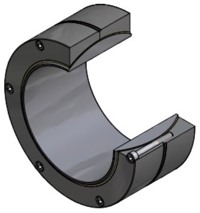 Radiale Gewrichtslager GEH670COMP-P - 670 x 950 x 450 x 475mm
