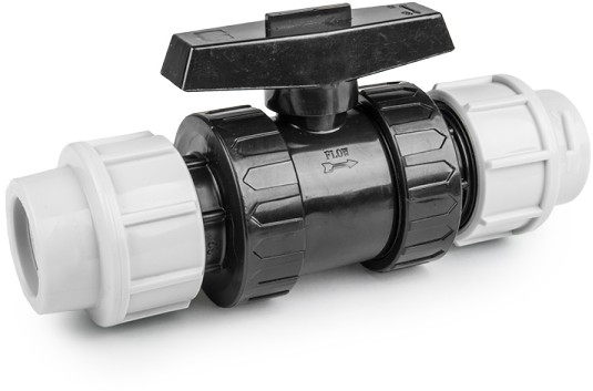 Kogelafsluiter voor PE/tyleen - 25mm - 16 bar