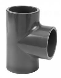 Druk PVC t-stuk 90gr - 25mm - 16 bar