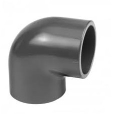 Druk PVC knie 90gr - 63mm - 16 bar