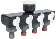 Gardena 4-Wege-Wasserverteiler für 3/4" und 1" Wasserhähne