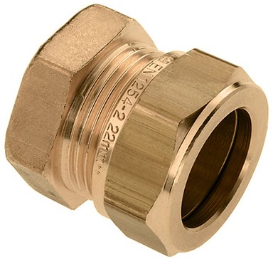 Bonfix raccord à sertir - Eindkoppeling - 15 mm - Laiton
