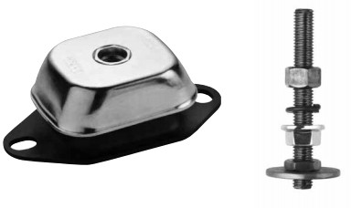 Machine voet PC 120 x 60 x 40 100 - 65 Shore A - Inox-316