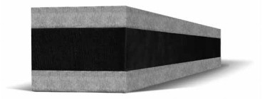 Rail 120x60x2000 A 55 Shore S=15