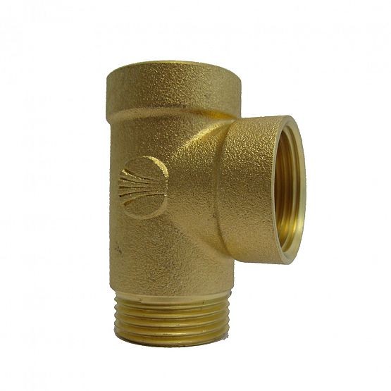 Messing t-stuk voor hydrofoor 1”