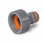 Robinet adaptateur naar Gardena - Haaks - 3/4" Verchroomd