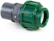 Pression PVC draad raccord en T - 1” x 32mm Filetage mâle - 10 bar