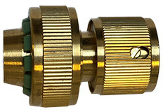 Slangstuk avec Gardena aansluiting - pour 1/2" tuyau de jardin - laiton