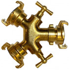 Gardena 4-Wege-Wasserverteiler für 3/4" und 1" Wasserhähne