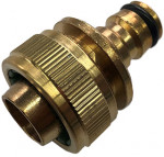 Slangstuk met Gardena aansluiting - voor 1/2" tuinslang - messing