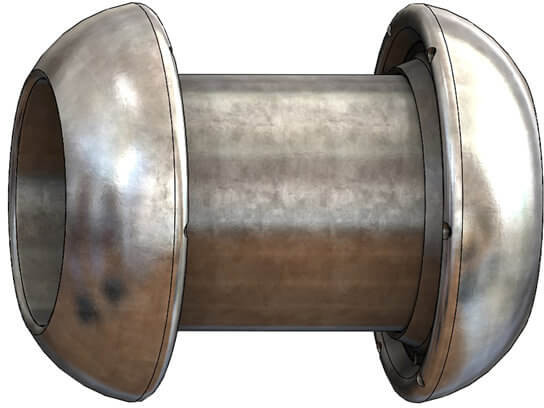 Dallai V-deel x V-deel - type C - zingué - 108 x 108 mm