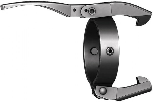 Dallai hendel pour snelkoppeling - type C - noir - 216 mm