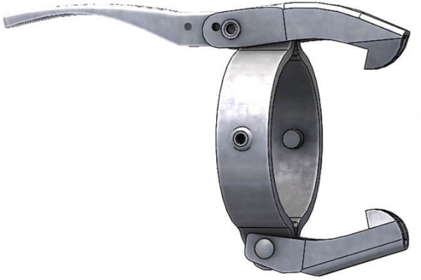 Dallai hendel voor snelkoppeling - type C - verzinkt - 108 mm