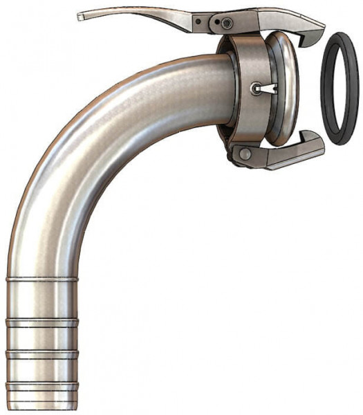 Dallai bocht 90° M-deelxslangtule