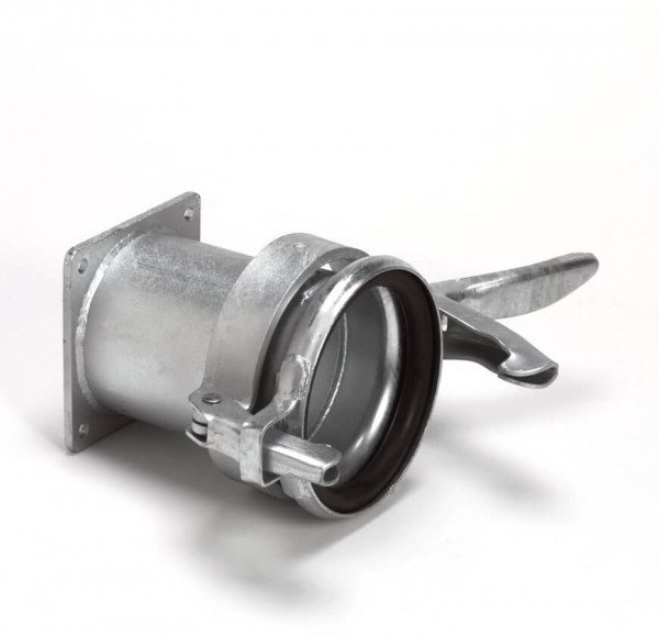 Dallai M-deel+buisxvierkantflens (court) - type C - zingué - 159mmx6