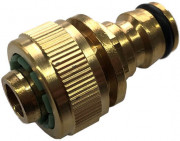 Slangstuk met Gardena aansluiting - voor 3/4" tuinslang - messing