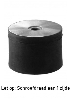 Cylindrique Amortisseur de vibrations Type E 20 x 20 - 68 Shore M6i