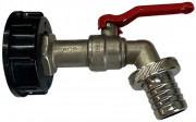 IBC tap for IBC tank - S60 x 3/4" - Brass - With locking function