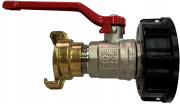 IBC adapter - binnendraad x verlopend buitendraad - S60x6 x 1-1/2" - Kunststof