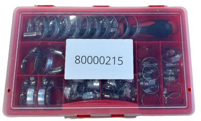 Slangklemmenbox (50ST) MB WORM Staal Verzinkt Bandbreedte 9mm Incl. schroevendraaier