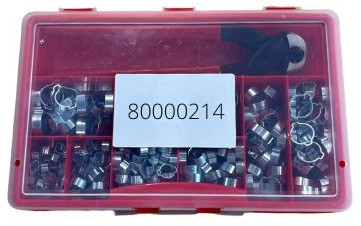 Slangklemmenbox een oor (270ST) RVS Incl. montagetang