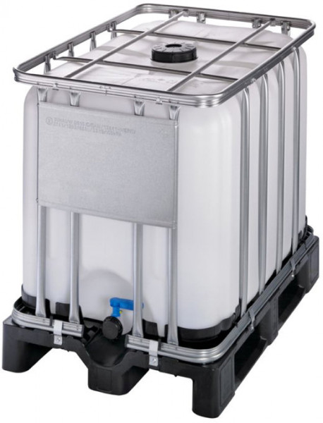 IBC tank - Plastique Pallet - Couvercle 150mm - 2” raccordement - 600 liter