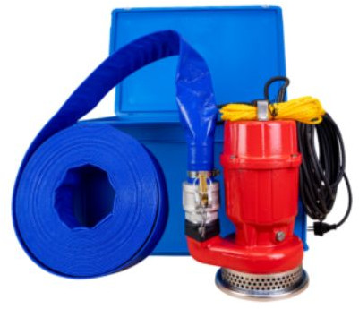 Dompelpomp - KIN pumps AS 400 inclusief persslang - gietijzer - 230 volt (Max. capaciteit 16,8m³/h)