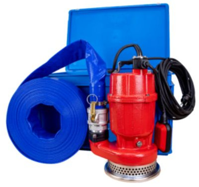 Dompelpomp - KIN pumps AS 400A inclusief persslang - Met drijvende vlotter - gietijzer - 230 volt (Max. capaciteit 16,8m³/h)