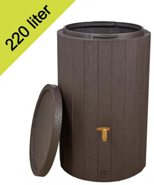 Garantia Regenton MADERA 220 liter bruin