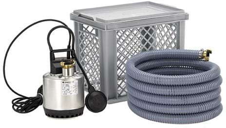 Dompelpomp SOS Kit - Lowara - 220-240 volt - Inclus tuyau en krat (Max. capaciteit 8m³/h)