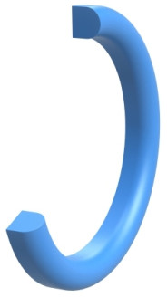 Zuivelafdichtring - Melkring - DIN 11851 Standaard DN10 - NBR - Blauw afbeelding