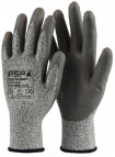 Gants de travail PU Résistant aux coupures Cut D - Gris - Taille 9/L