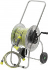 Hose trolley - Galvanized steel - suitable for 50mtr 1/2" or 25mtr 3/4" hose - including connectors