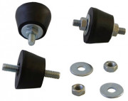 Bonfix Witgoed accessoires Trillingsdempers noir -