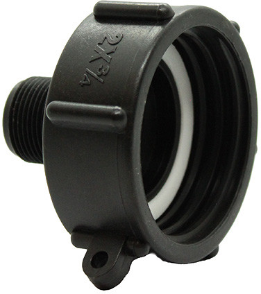 IBC adaptateur réduction naar filetage mâle - IBC filetage femelle x filetage mâle BSP - S60x6 x 3/4”