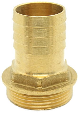 Messing slangtule - 32mm x 1�" - buitendraad afbeelding