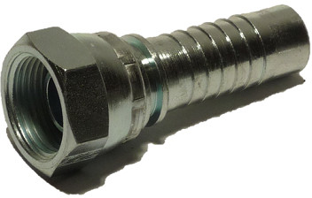 Hydrauliek koppeling - DKR - Staal verzinkt - Konisch BSP binnendraad 60gr 1” x tule NW 25mm